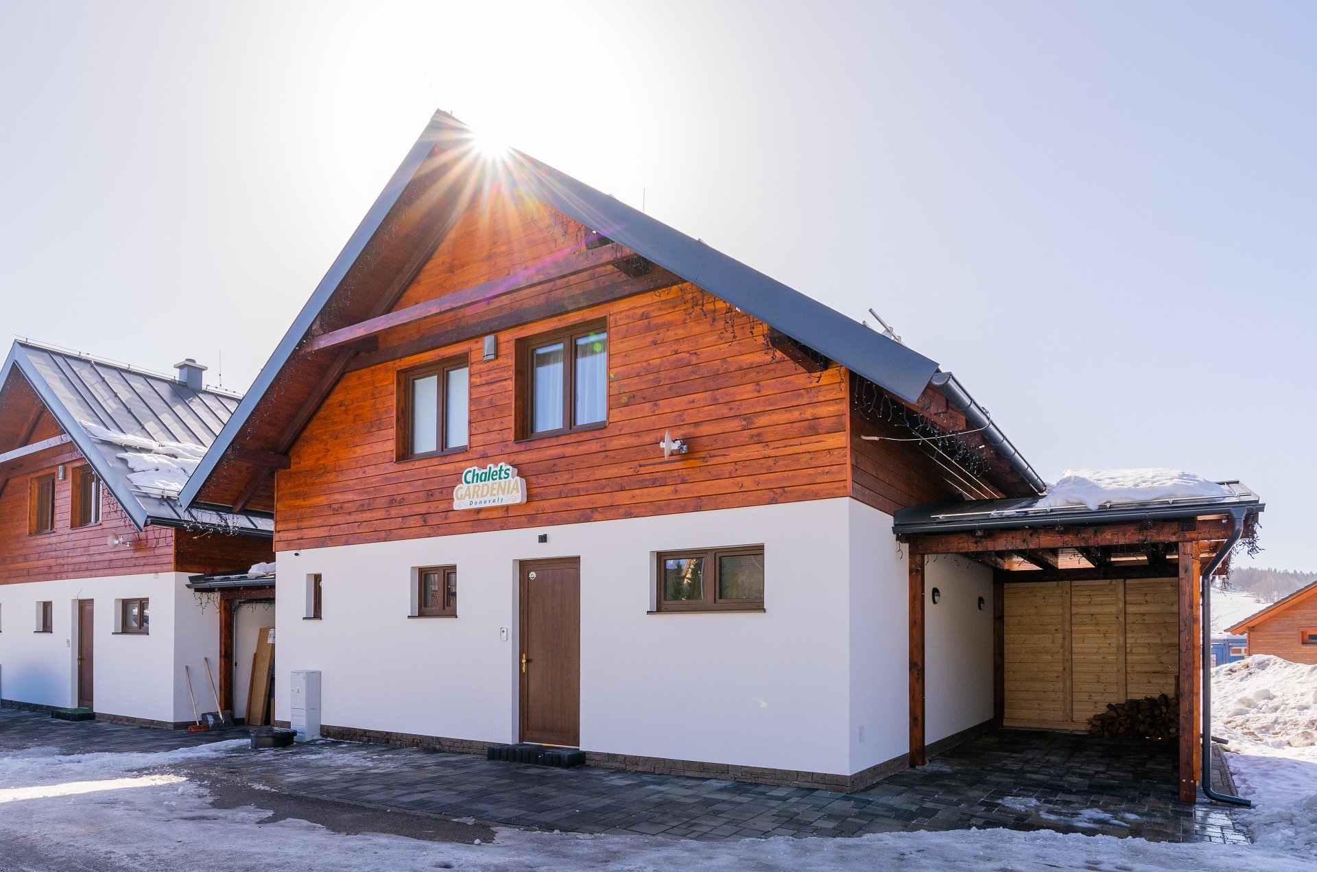 Chalet v zime